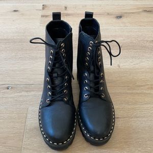 Vince Camuto combat booties